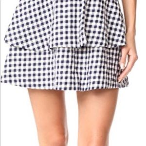 Madewell gingham miniskirt